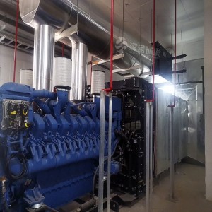1800KW科勒/MTU柴油机组黑烟净化 大马力试验室发电机组尾气处理