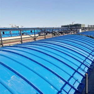 玻璃钢拱形盖板 污水池加盖除臭密封 防腐抗老化 包安装 可定制