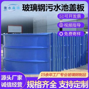 玻璃钢污水池拱形盖板 密封防腐水池废气收集弧形集气罩