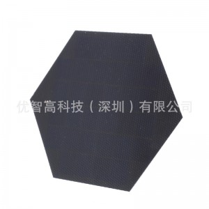 六边形高效单晶硅太阳能电池板ETFE层压板 SMT小功率光伏发电面板