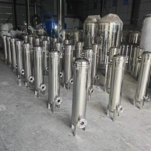 304不锈钢袋式过滤器大通量渗透精密保安过滤设备污水处理过滤器
