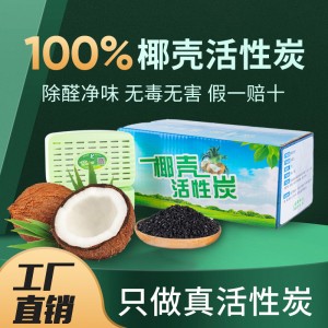 1000碘椰壳活性炭包净化空气新房除甲醛汽车除异味家用 除味剂碳包