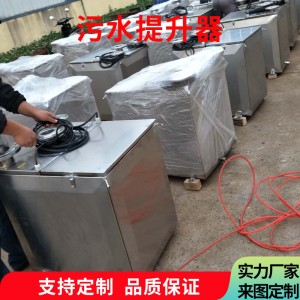 上海不锈钢污水提升器 地埋式一体化污水提升设备 带双泵反冲洗