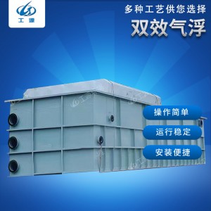 双效气浮 刮渣气浮油水分离 水处理溶气双效气浮机厂家供应
