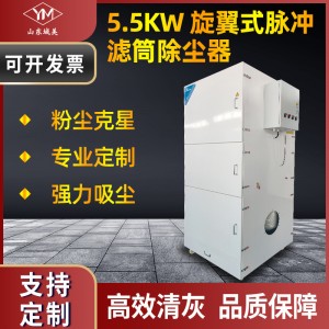 5.5KW旋翼式脉冲滤筒除尘器 环保除尘器高效脉冲净化器大风量吸力