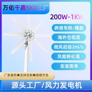 500W 2KW 5KW 10KW 20KW 50KW 100KW水平轴风力发电机乡镇发电站