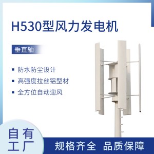 厂家H型100W-20KW垂直轴磁悬浮微风启动风力发电机路灯监控家系统