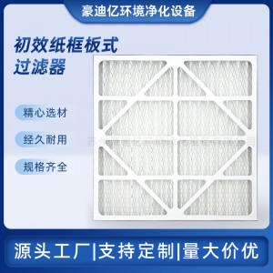 初效纸框过滤器单网板式无纺布防尘空气过滤器空调进出风 口过滤