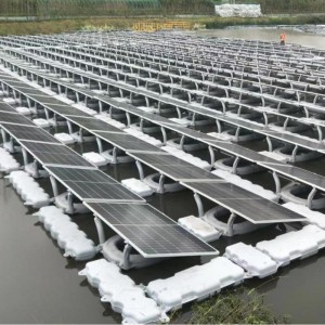 2025水上光伏支架水面上漂浮的太阳能支架HDPE材质耐腐蚀走道浮体