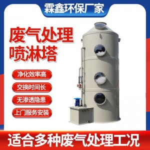 喷淋塔不锈钢pp洗涤塔脱硫脱硝除尘净化洗涤塔水淋塔废气处理设备