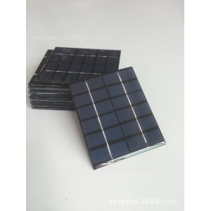 高品质 2W6V太阳能电池板110x135MM 环氧树脂滴胶板 手机充电板