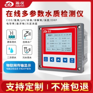 在线COD检测仪余氯分析仪pH氨氮浊度溶氧ORP污水多参数水质监测仪