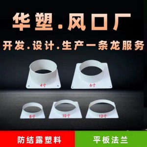 塑胶方转圆接头pvc法兰接头转换口出风口移动空调方形风机排风口