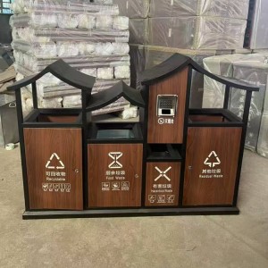 户外垃圾箱园林景区分类垃圾桶小区广场果皮箱街道环卫果壳箱厂家