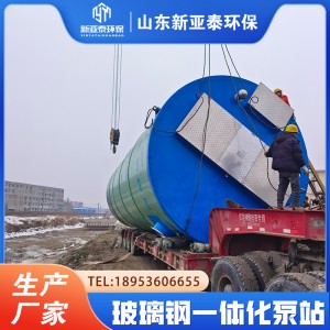 一体化智能截流井 市政污水提升设备 原水取水雨洪应激排水设备泵站