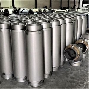 厂家定制量大优惠不锈钢双层烟管保温风管排气管法兰风管 通风管